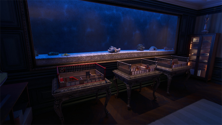 Display puzzle scene